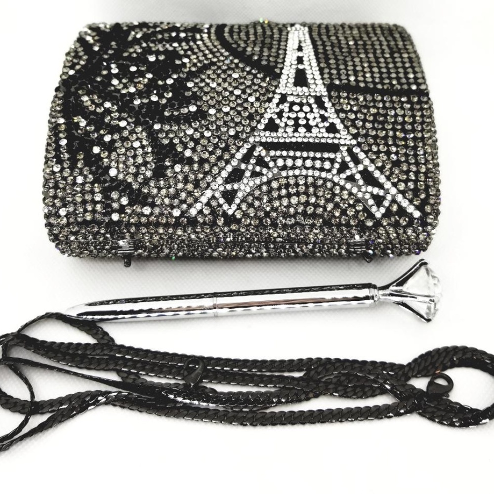 Paris Eiffel Tower Crystal Purse  Holiday Gift!